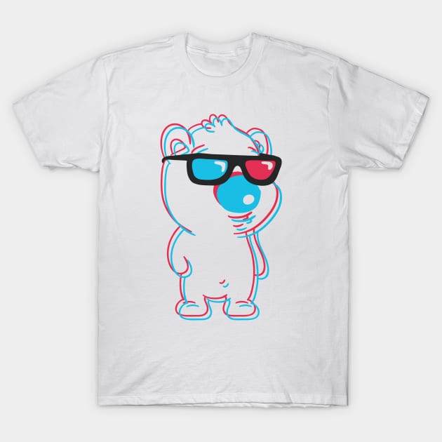 3D Bear T-Shirt by dreadpen